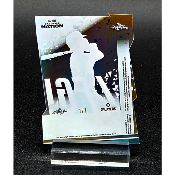 2025 Bryce Rainer 1/1 LFG! Acetate Die-Cut Auto RARE Detroit Tigers Top Prospect - Picture 3 of 3